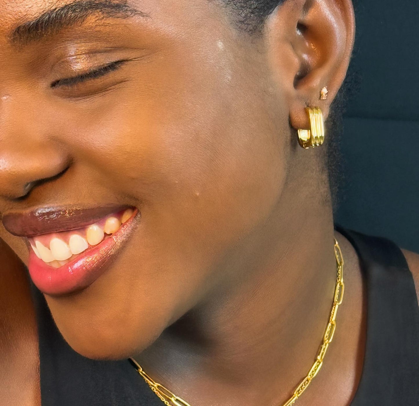Ellie  Geometric Hoop Earrings