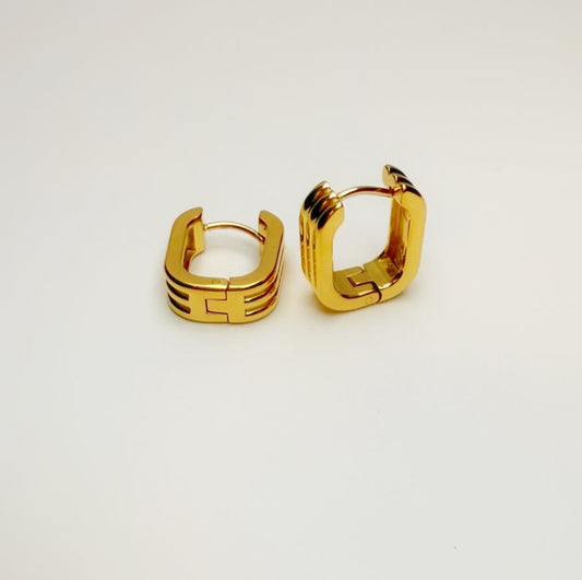 Ellie  Geometric Hoop Earrings