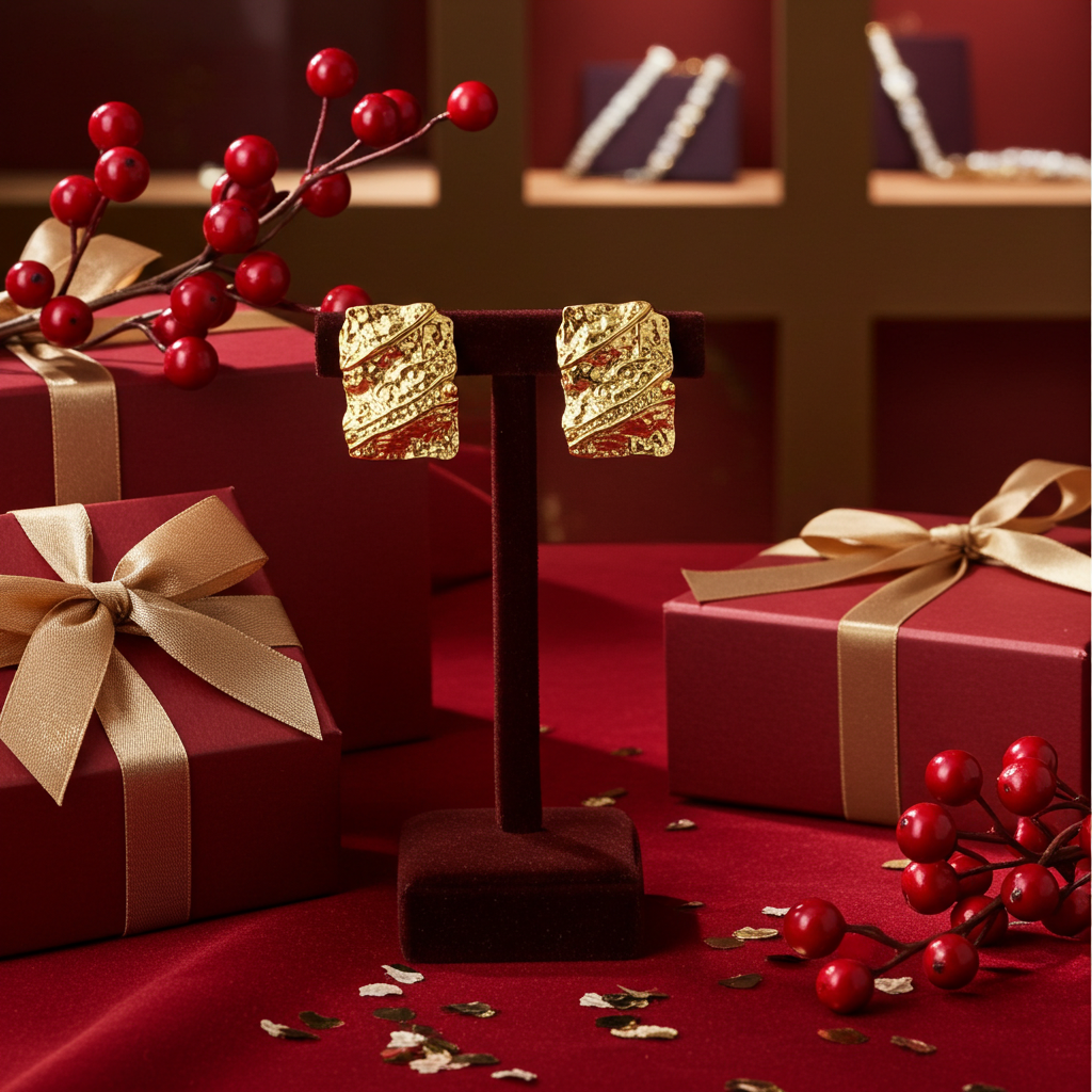 Betca Rectangle Bold Earring