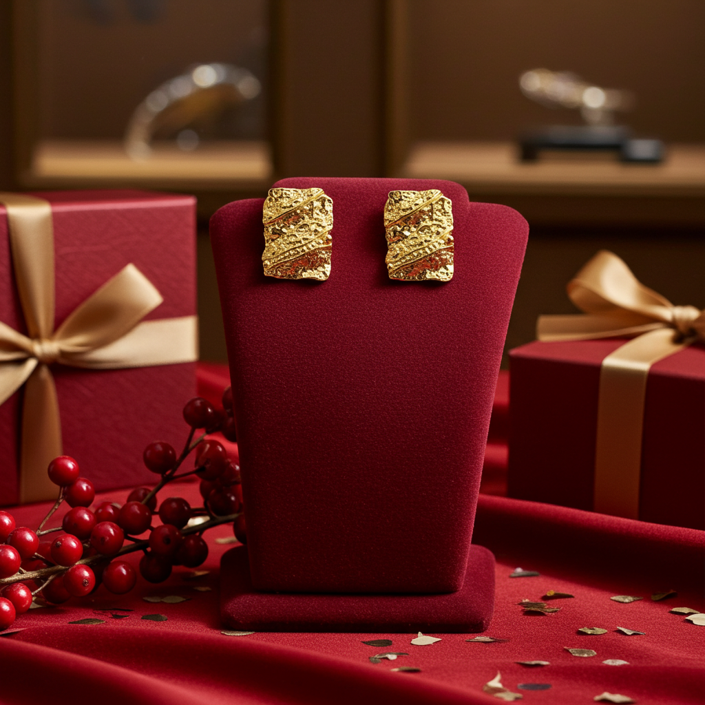 Betca Rectangle Bold Earring